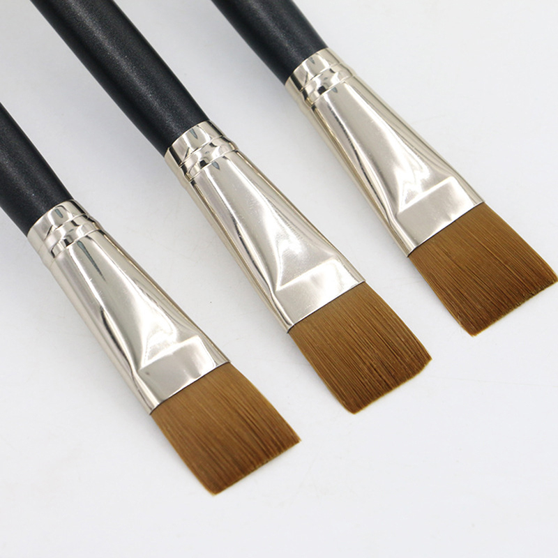 Beauty Makeup Women - 【L】แปรงรองพื้นทรงสี่เหลี่ยมแบน แปรงคอนซีลเลอร์ขนนุ่ม แปรงทาบีบีครีม แปรงทาหน้ากาก แปรงทาสี แปรงสำหรับผู้หญิง