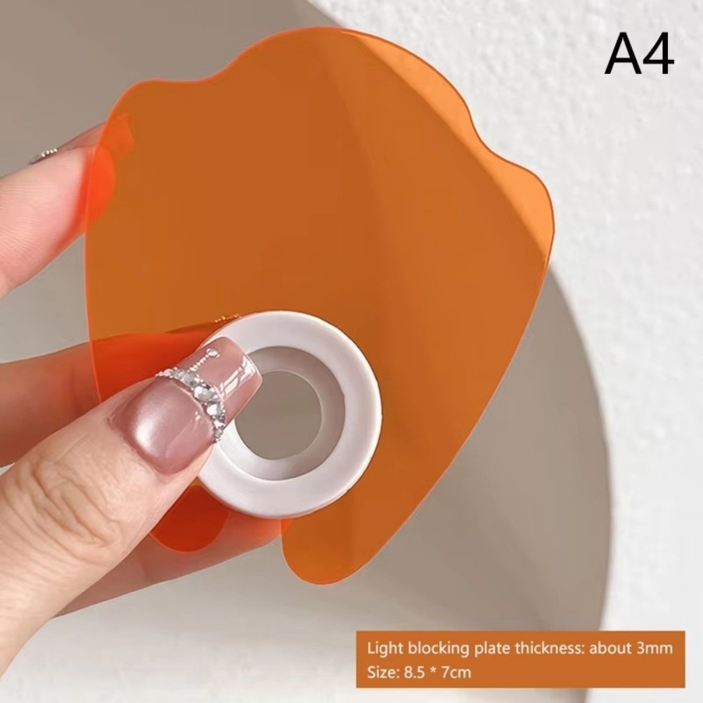 Uv Nail Lamp - แผ่นอะคริลิคป้องกันแสงสีฟ้า ป้องกันแสงยูวี รูปทรงตรง สำหรับทำเล็บ แผ่นปิดเล็บแบบหนา แว่นตาป้องกันแสงยูวี