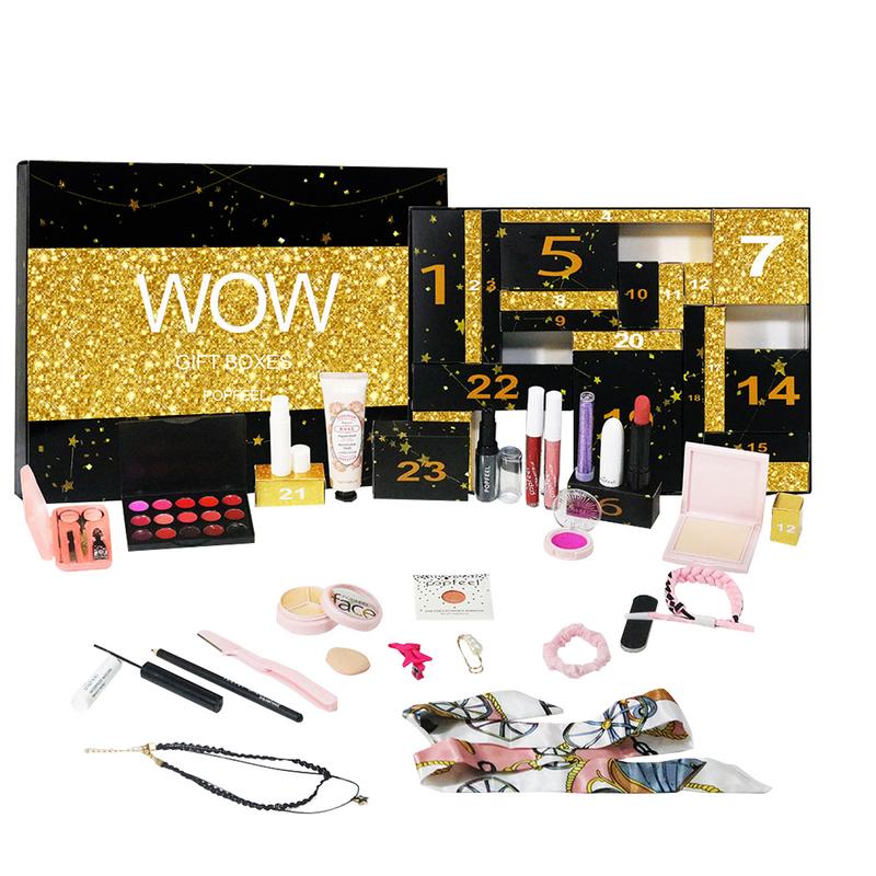 Beauty Makeup Advent Calendar - 24 วันความงาม Advent ปฏิทินแต่งหน้าชุด 24 ชิ้นคริสต์มาสปฏิทินนับถอยหลัง