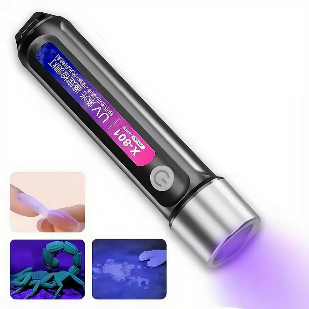 Uv Nail Lamp - ไฟฉายยูวี LED ขนาดเล็กแบบชาร์จได้ ใช้สำหรับทำเล็บ ตรวจคราบสัตว์เลี้ยง รอยรั่ว