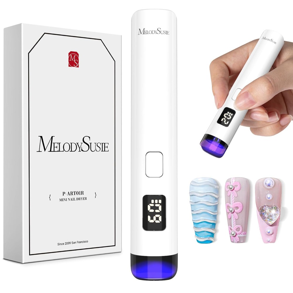 Uv Nail Lamp - โคมไฟยูวี LED ขนาดเล็กแบบชาร์จไฟได้ พกพาสะดวก พร้อมจอ LCD