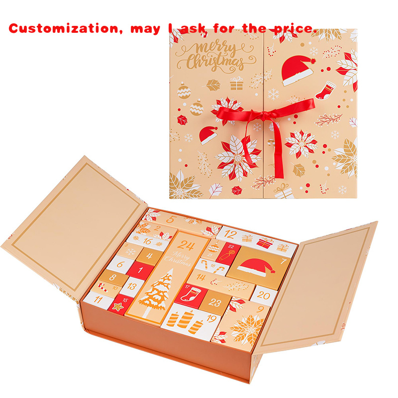 Beauty Makeup Advent Calendar - กล่องปฏิทินความงามใหม่ ค.ศ. 2025 กล่องเซอร์ไพรส์เครื่องสำอางสำหรับผู้หญิง กล่องกระดาษนับถอยหลัง 24