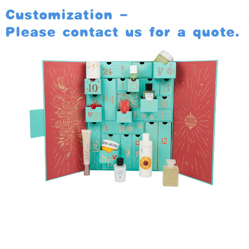 Beauty Makeup Advent Calendar - กล่องปฏิทินความงามแบบกำหนดเอง กล่องเครื่องสำอางปฏิทิน 24 วัน ปฏิทินดูแลผิว ปฏิทินแต่งหน้า