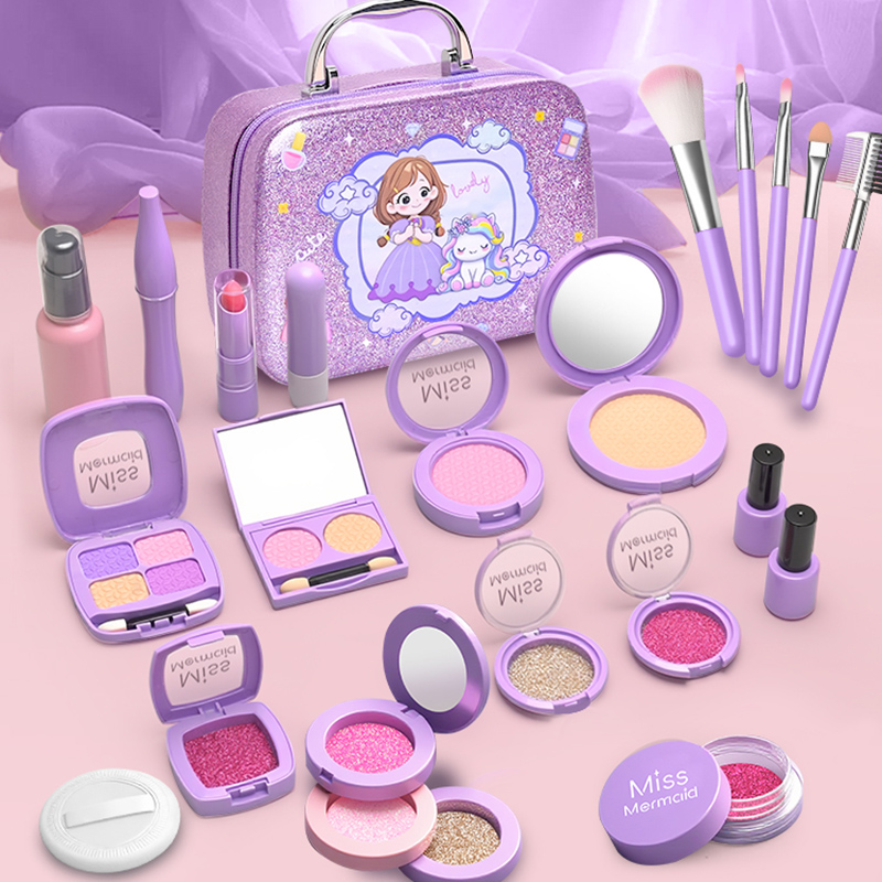 Beauty Makeup Supply - ชุดของเล่นเครื่องสำอางจำลองสำหรับเด็ก ชุดแต่งหน้าของเล่นสำหรับเด็กผู้หญิง เล่นบทบาทสมมติ ของเล่นเสริมพัฒนาการสำหรับเด็กผู้หญิง เกมสนุกๆ