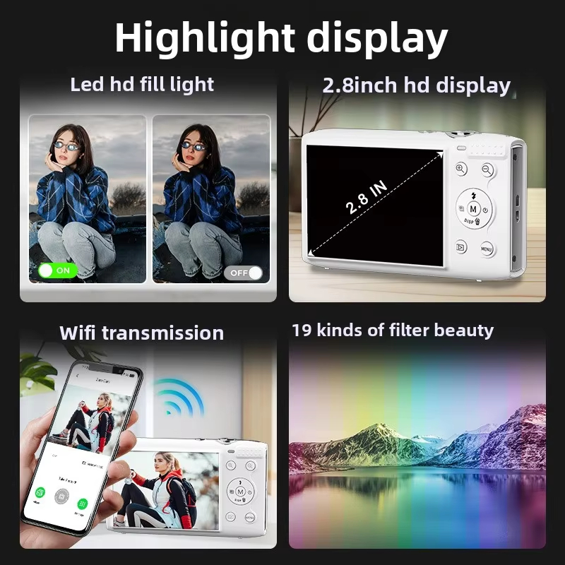 กล้องวิดีโอการ์ด 72MP 5K Ultra - Beauty Makeup App บทวิจารณ์และราคา