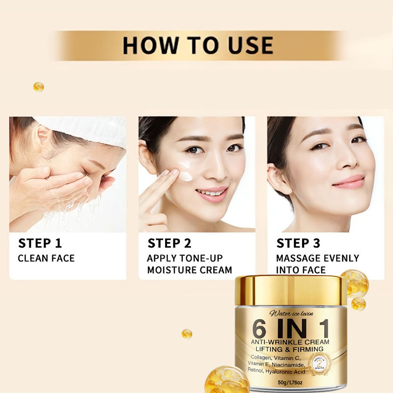 ครีมลดริ้วรอย 6-in-1 ยกกระชับ  - Beauty Glazed Makeup บทวิจารณ์และราคา