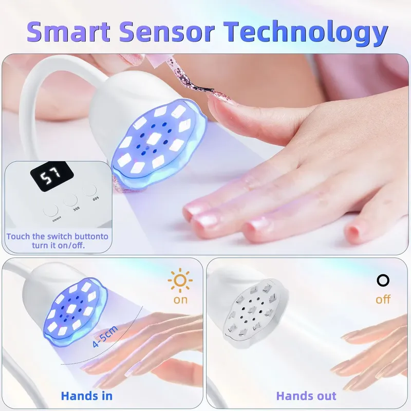 โคมไฟเล็บไร้สาย LED UV ตั้งเวล - Uv Nail Lamp บทวิจารณ์และราคา