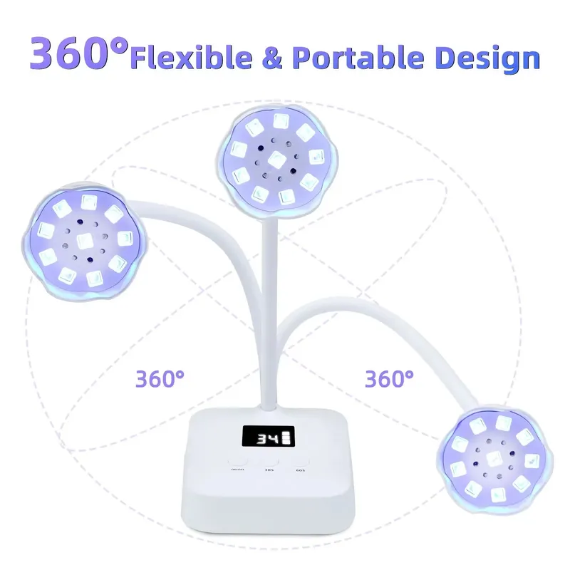 โคมไฟเล็บไร้สาย LED UV ตั้งเวล - Uv Nail Lamp บทวิจารณ์และราคา
