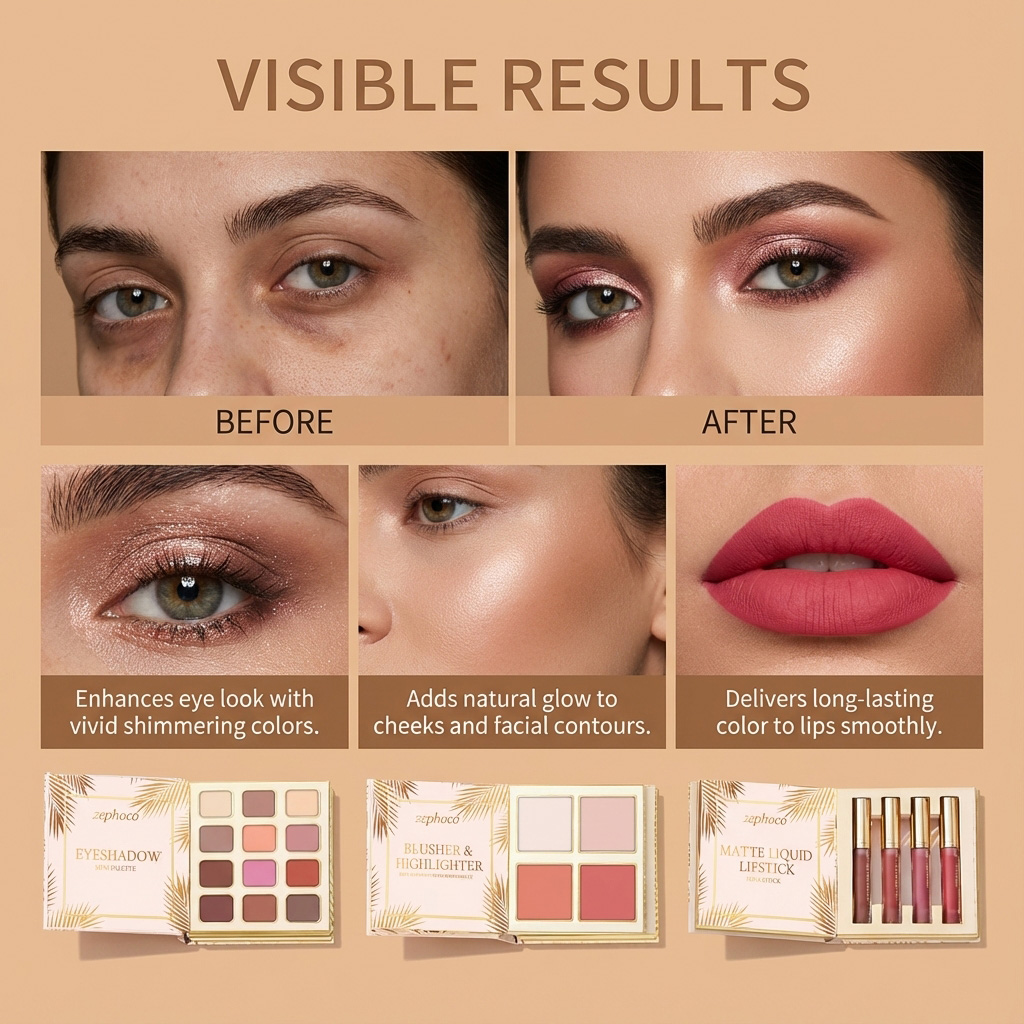 ชุดเครื่องสำอางโทนสีทองเขตร้อน - Beauty Book Makeup Kit บทวิจารณ์และราคา