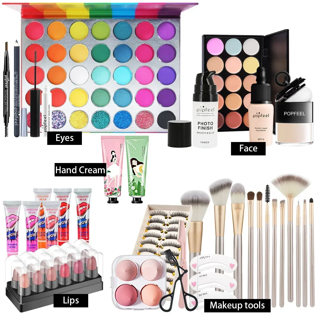POPFEEL All-in-One ชุดแต่งหน้า - Beauty Book Makeup Kit บทวิจารณ์และราคา