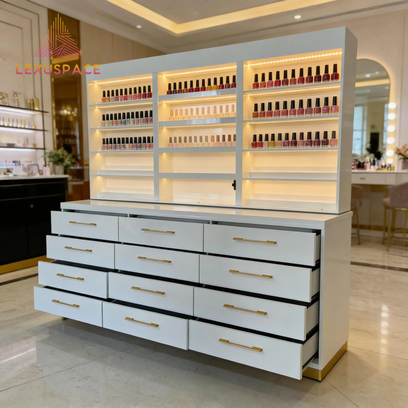 ชั้นวางของไม้แบบกำหนดเอง ชั้นว - Beauty Hair Makeup บทวิจารณ์และราคา