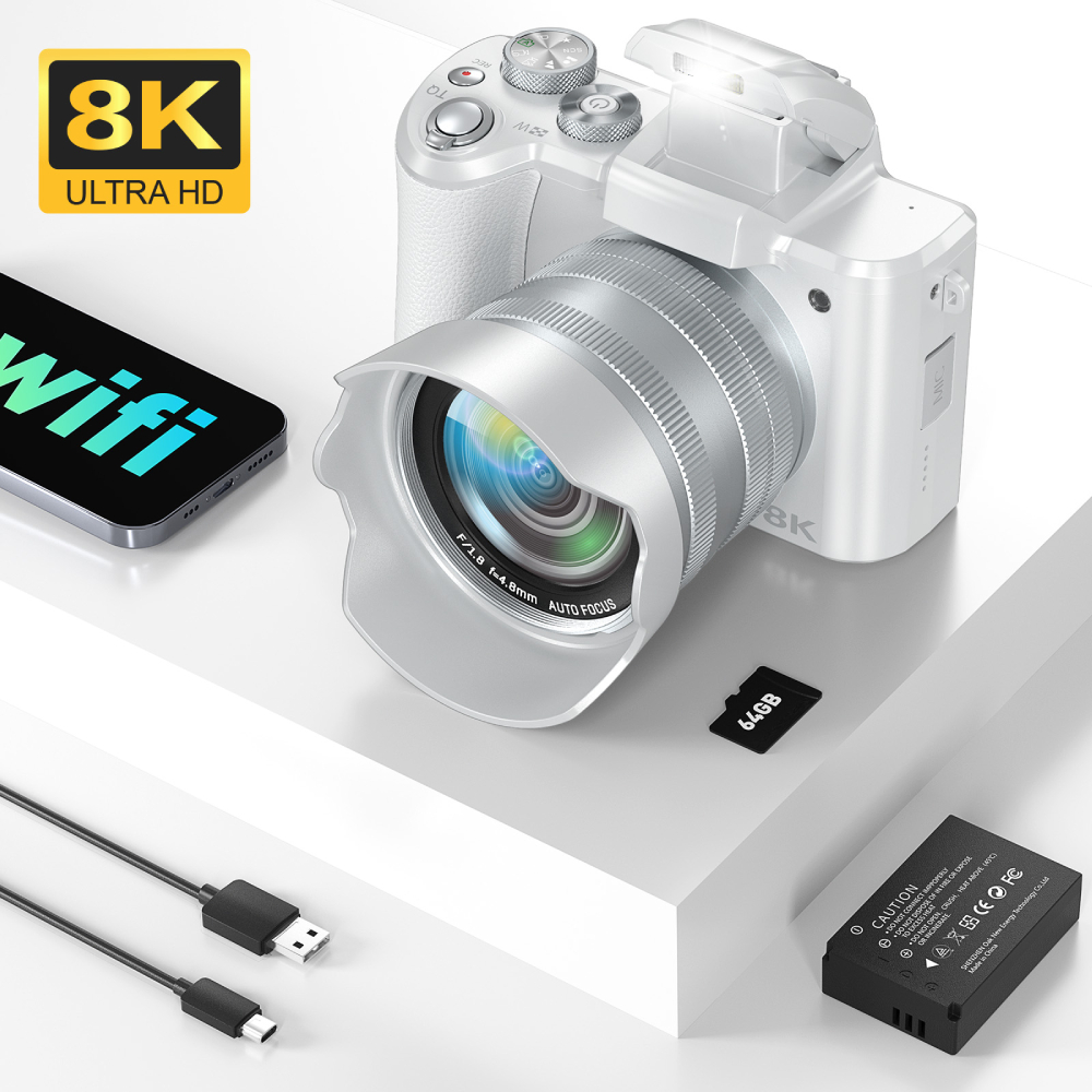 กล้องดิจิตอล 8K สําหรับการถ่าย - Beauty Makeup App บทวิจารณ์และราคา