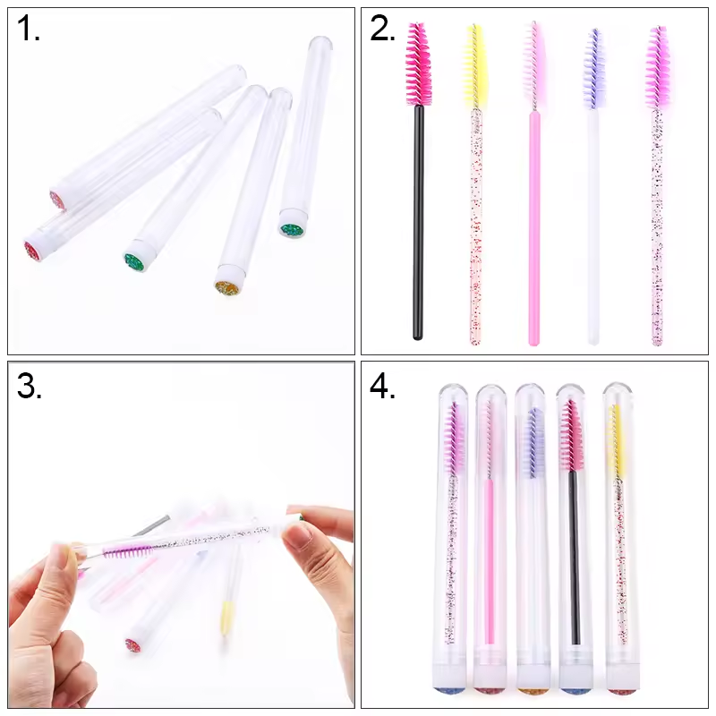 แปรงขนตาหลอดพร้อมแปรงคิ้วมาสคา - Beauty Makeup Supply บทวิจารณ์และราคา