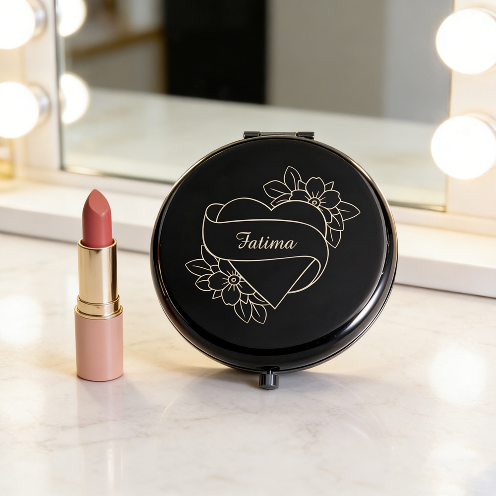 กระจกแต่งหน้าลายดอกไม้รูปหัวใจ - Beauty Makeup Bridal บทวิจารณ์และราคา