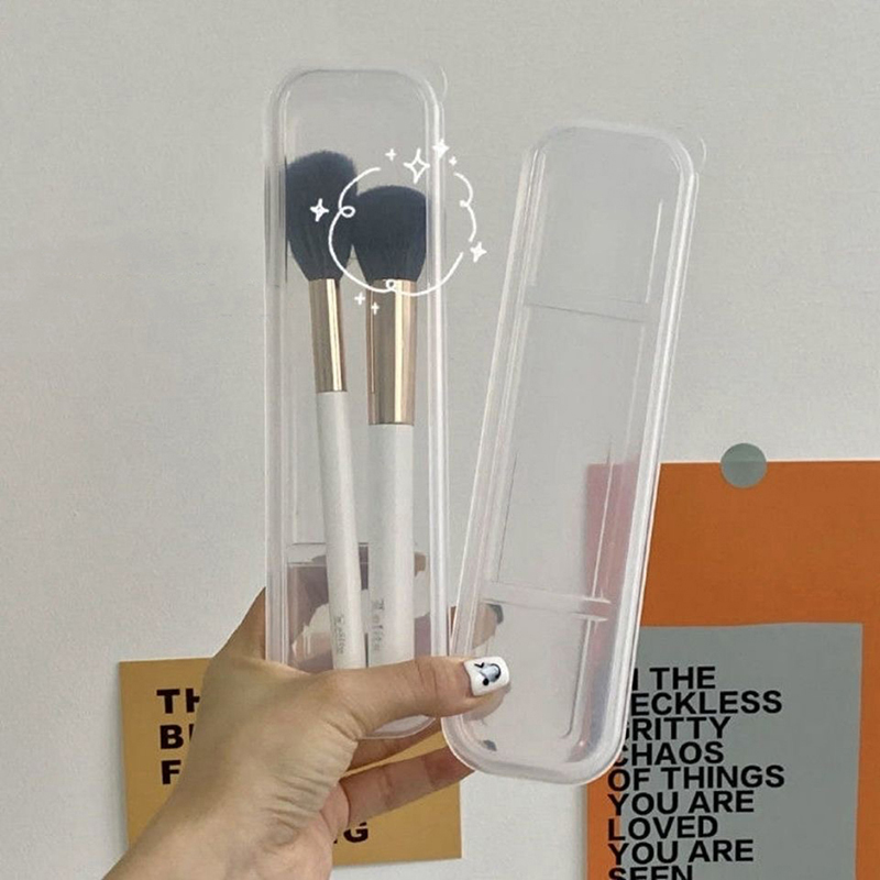 แปรงแต่งหน้าโปร่งใสพร้อมฝาครอบ - Beauty Makeup Women บทวิจารณ์และราคา
