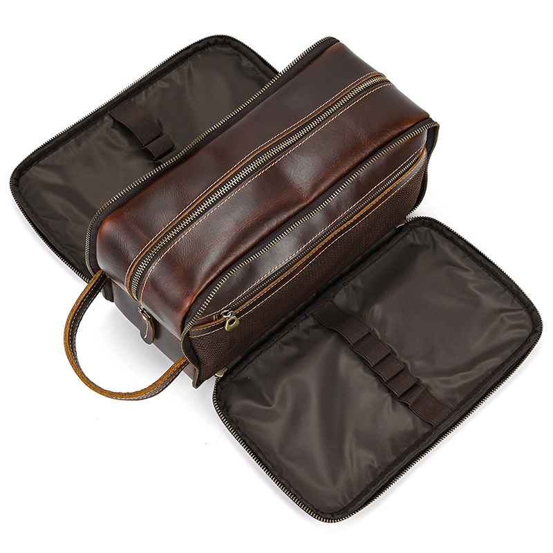 Cowhide กระเป๋าผู้ชายหนังกระเป - Beauty Makeup Supply บทวิจารณ์และราคา