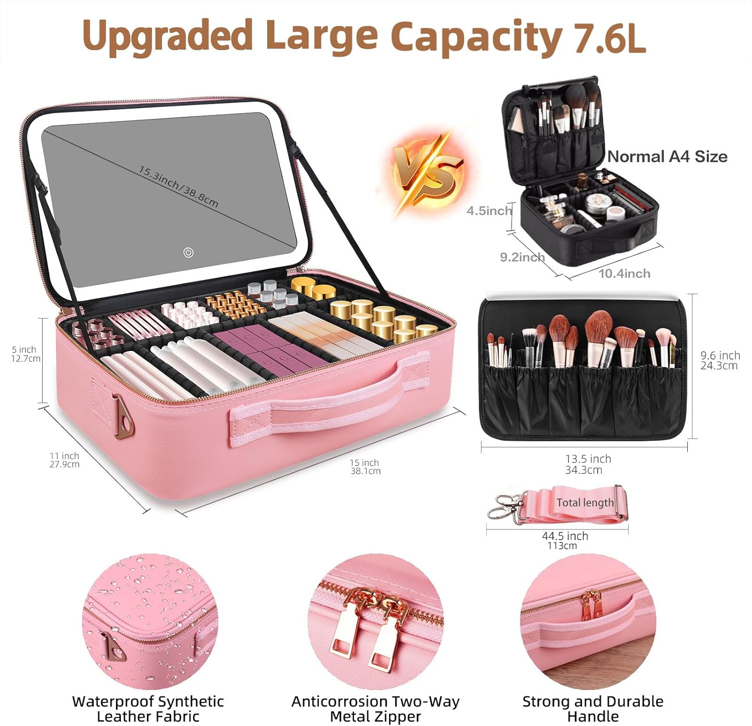 กระเป๋าเครื่องสำอางขนาดใหญ่ 15 - Beauty Makeup Women บทวิจารณ์และราคา